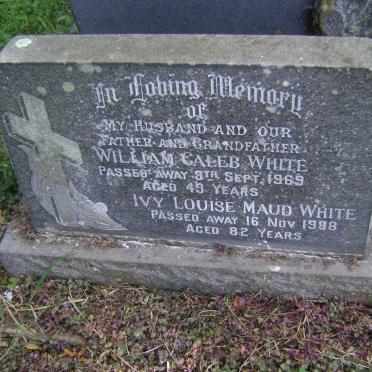 WHITE William Caleb -1969 &amp; Ivy Louise Maud -1988