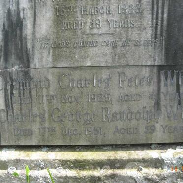 WHYTE Peter –1923 :: WHYTE Desmond Charles Peter -1925 :: WHYTE Charles George Randolph --1951