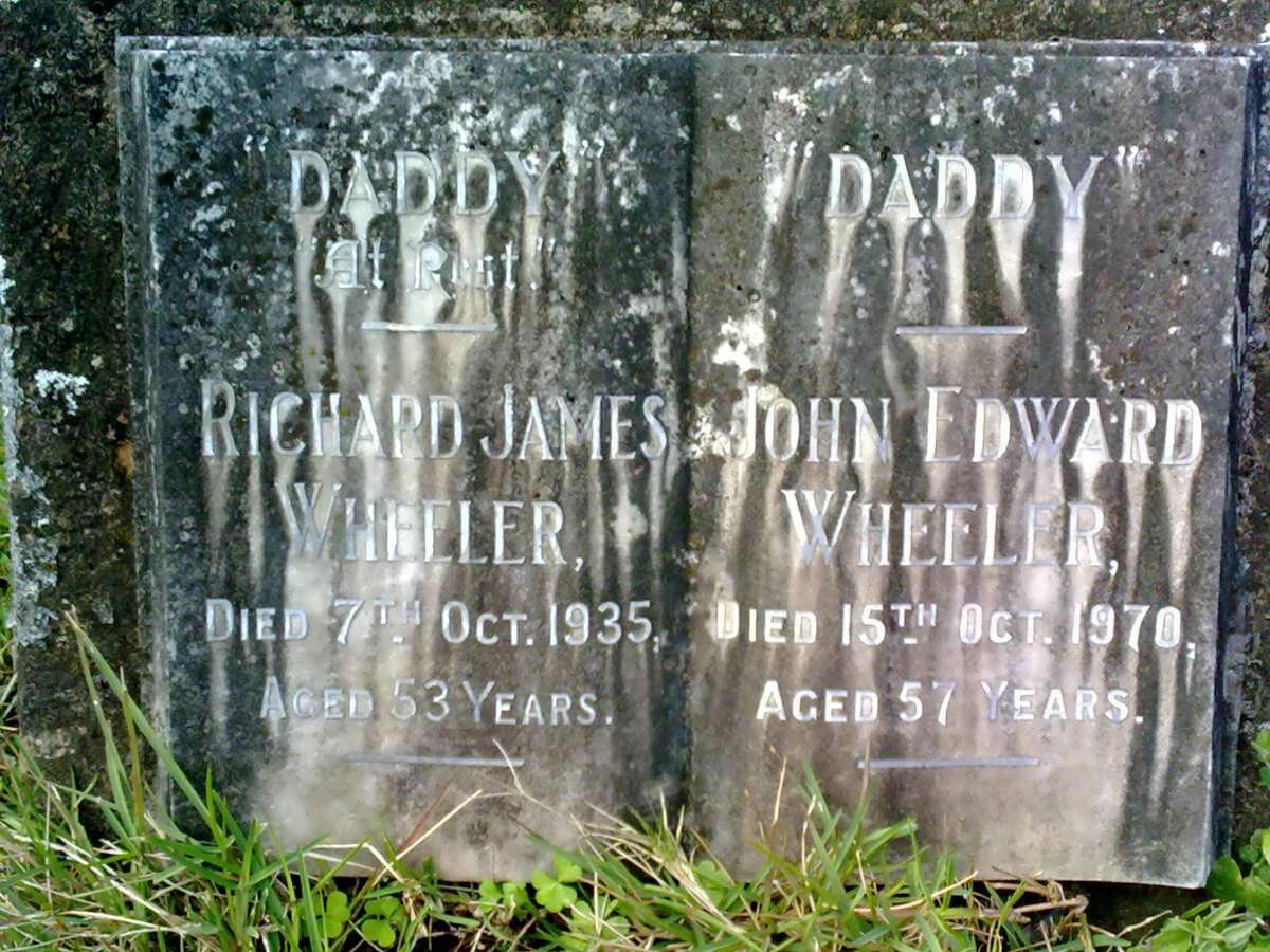 WHEELER Richard James -1935 :: WHEELER John Edward -1970