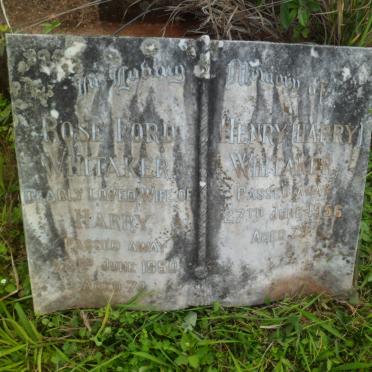 WHITAKER Henry Harry -1956 &amp; Rose Ford -1950 