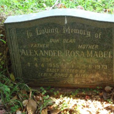 WEIR Alexander Mansfield 1894-1955 &amp; Rosa Mabel 1895-1973