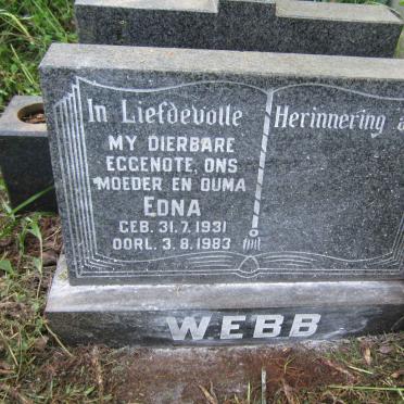 WEBB Edna 1931-1983