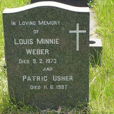 WEBER Louis Minnie  -1973 :: USHER Patrick  -1987
