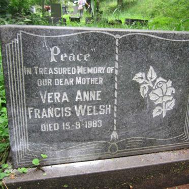 WELSH Vera Anne Francis -1983
