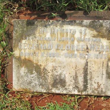 WEBB Reginald George 1880-1962