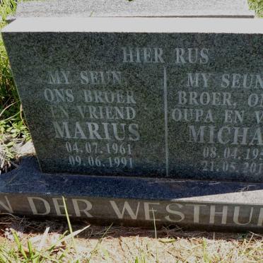 WESTHUIZEN Marius, van der 1961-1991 :: WESTHUIZEN Michael, van der 1957-2011