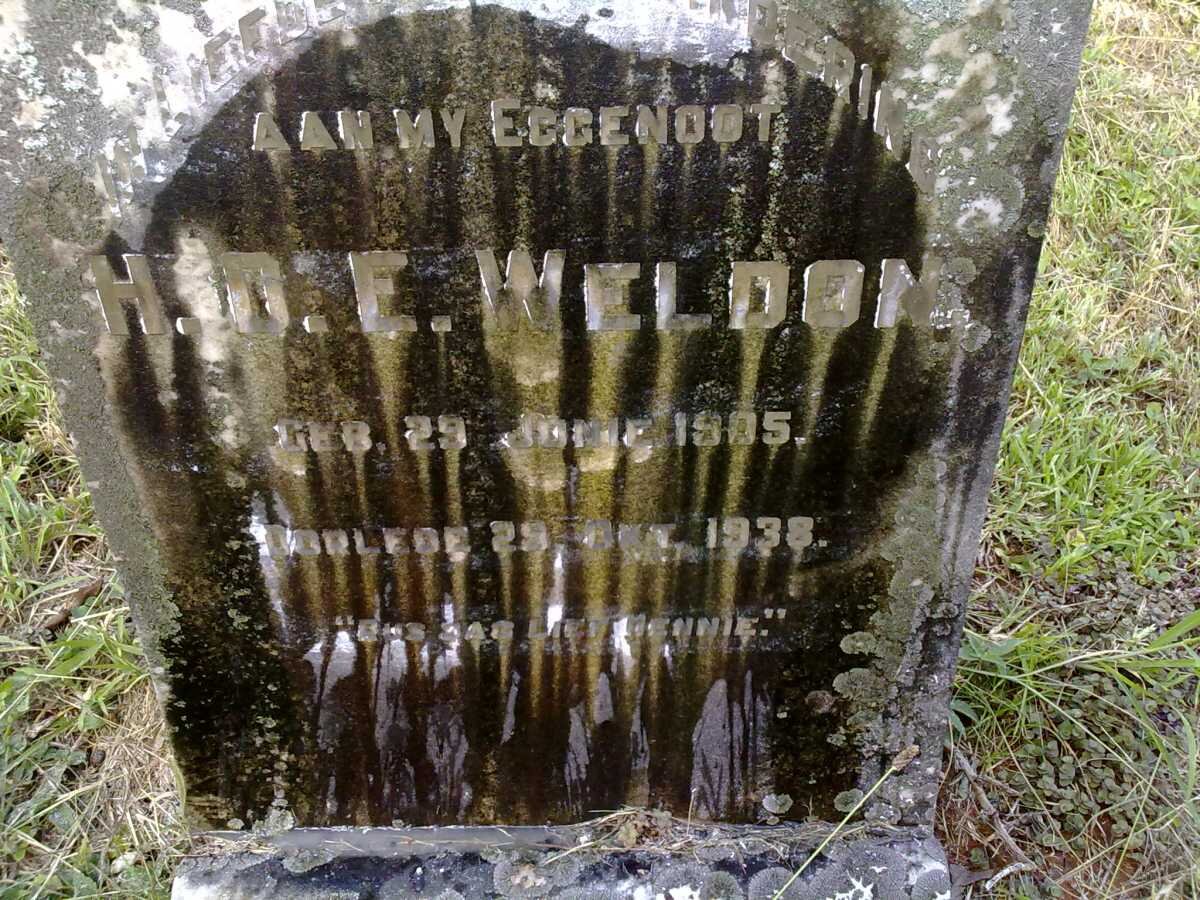 WELDON H.D.E. 1905-1938