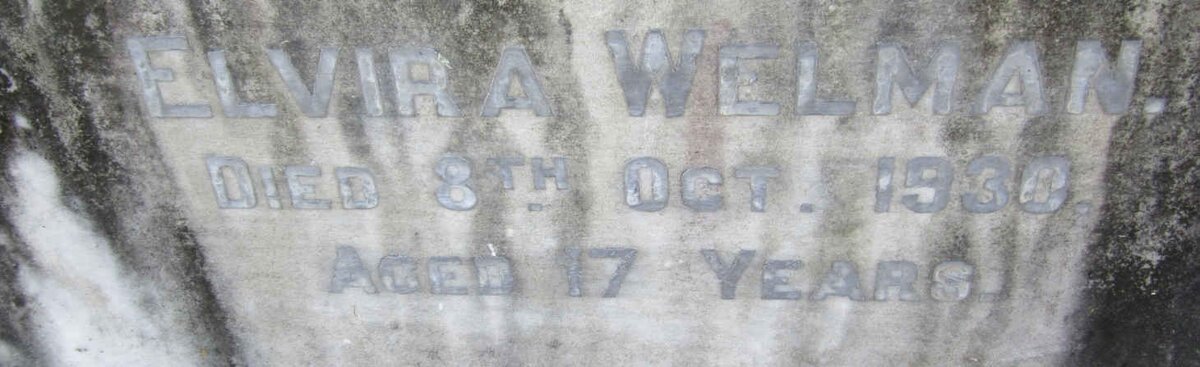 WELMAN Natalie Elvira  -1930