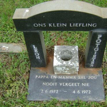 WENTZEL Frederick Jacobus 1914-1992 :: POTGIETER Leon 1972-1972