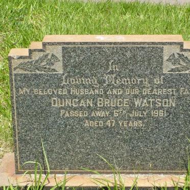 WATSON Duncan Bruce -1961