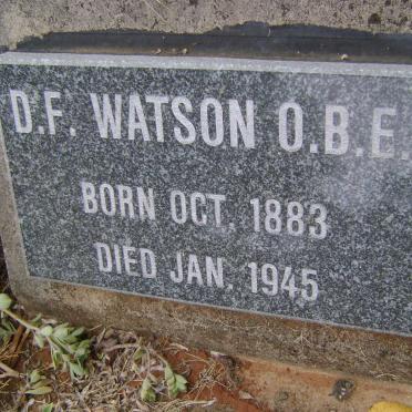 WATSON D.F. 1883-1945
