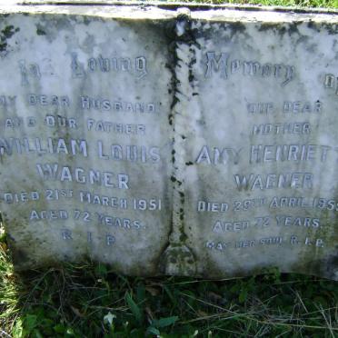 WAGNER William Louis -1951 &amp; Amy Henriette -1955