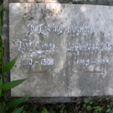 ? Alexander 1869-195? &amp; Jane 1870-1908