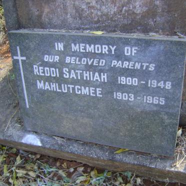 ? Reddi Sathiah 1900-1948 &amp; Mahlutcmee 1903-1965