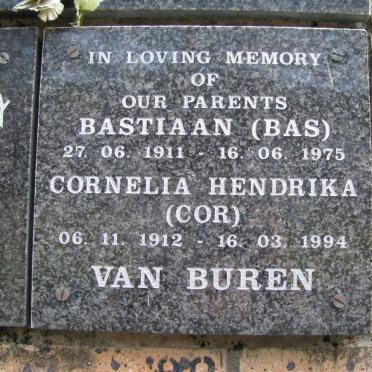 BUREN Bastiaan, van 1911-1975 &amp; Cornelia Hendrika 1912-1994