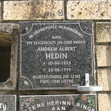 HEDIN Andrew Albert 1953-1999
