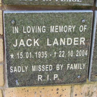 LANDER Jack 1935-2004