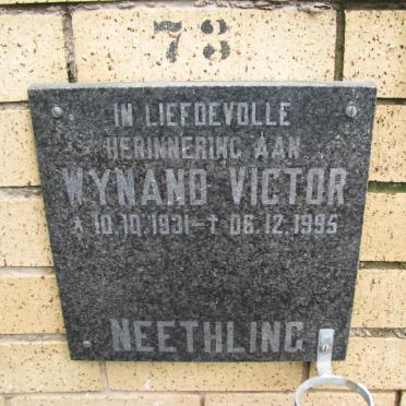 NEETHLING Wynand Victor 1931-1995