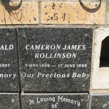 ROLLINSON Cameron James 1999-1999