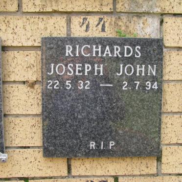 RICHARDS Joseph John 1932-1994