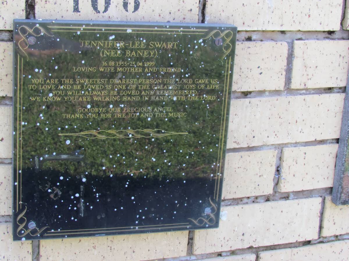 SWART Jennifer-Lee nee BANEY 1955-1999