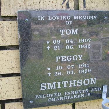 SMITHSON Tom 1907-1982 &amp; Peggy 1911-1999