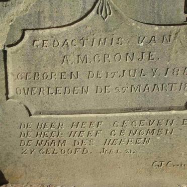 CRONJE A.M. 1866-1868