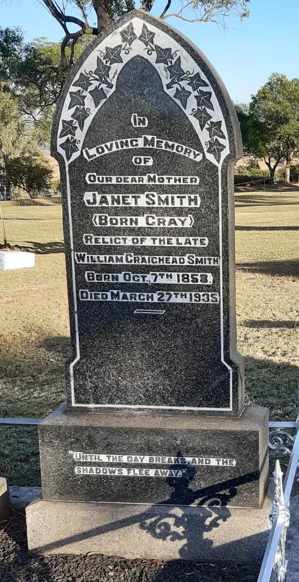 SMITH Janet nee GRAY 1853-1935