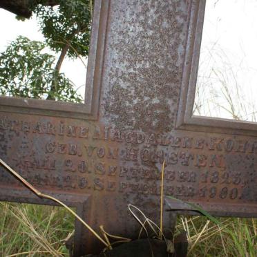 KOHRS Catharine Magdalene nee VON HORSTEN 1825-1900