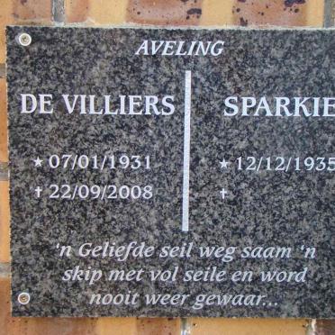 AVELING de Villiers 1931-2008 &amp; Sparkie 1935-
