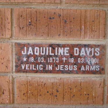 DAVIS Jaquiline 1973-2001