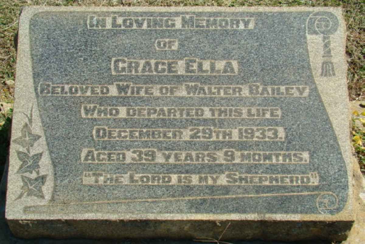 BAILEY Grace Ella -1933