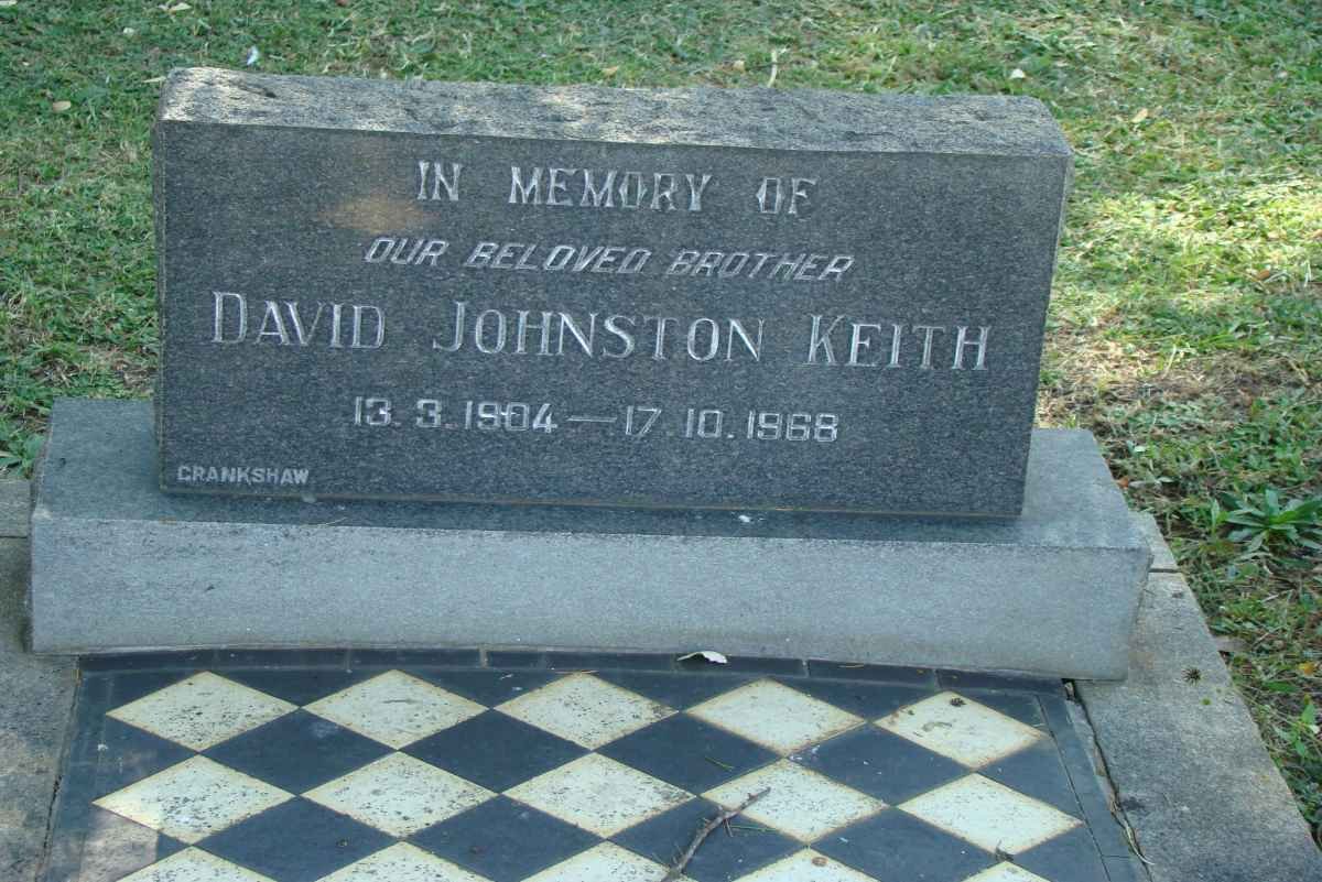 KEITH David Johnston 1904-1968