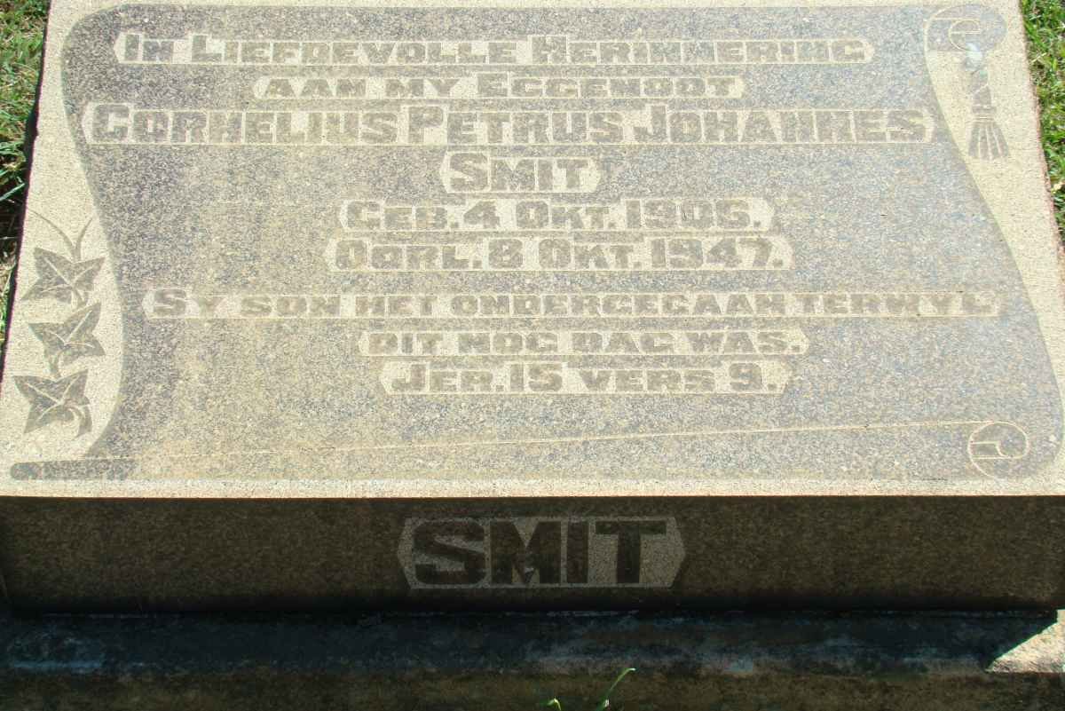 SMIT Cornelius Petrus Johannes 1906-1947