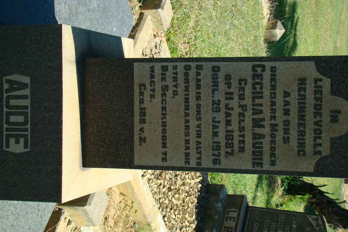 AUDIE Cecilia M. nee PELSTER 1887-1976