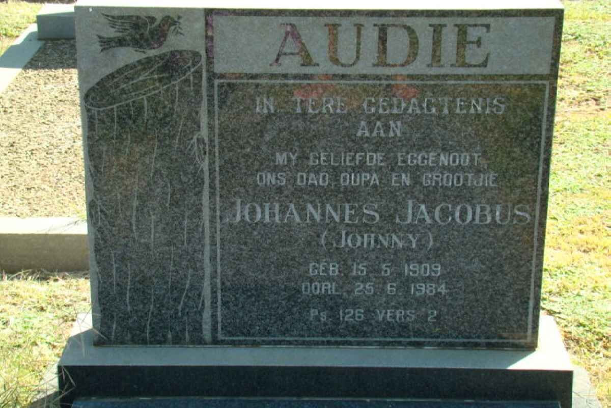 AUDIE Johannes Jacobus 1909-1984