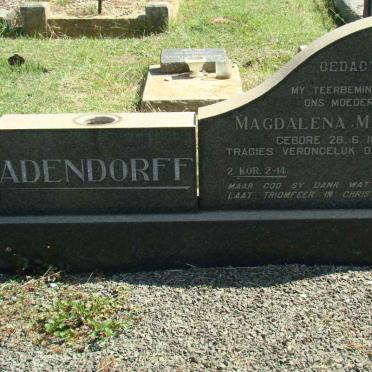 ADENDORFF Robert Johan Christoffel 1898-1989 &amp; Magdalena M. 1899-1963 