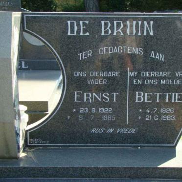BRUIN Ernst, de 1922-1985 &amp; Bettie 1926-1983