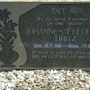 BRITZ Johannes Frederick 1911-1961