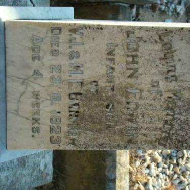 BRISTOW John Edwin  -1923