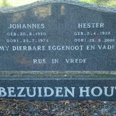 BEZUIDENHOUT Johannes 1920-1974 &amp; Hester 1922-2005