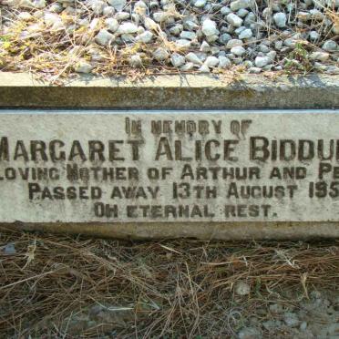 BIDDULPH Margaret Alice -1954