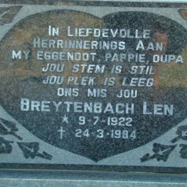 BREYTENBACH Len 1922-1984