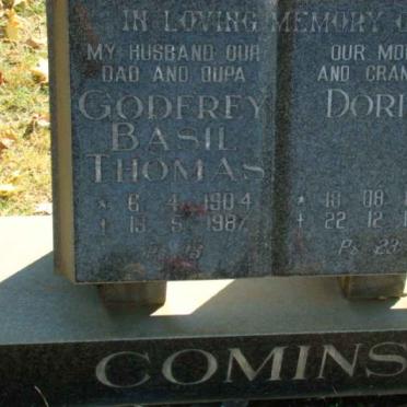 COMINS Godfrey Basil Thomas 1904-1987 &amp; Doris 1920-1992