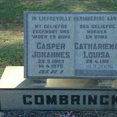 COMBRINCK Casper Johannes 1903-1976 &amp; Cathariena Louisa 1911-2005
