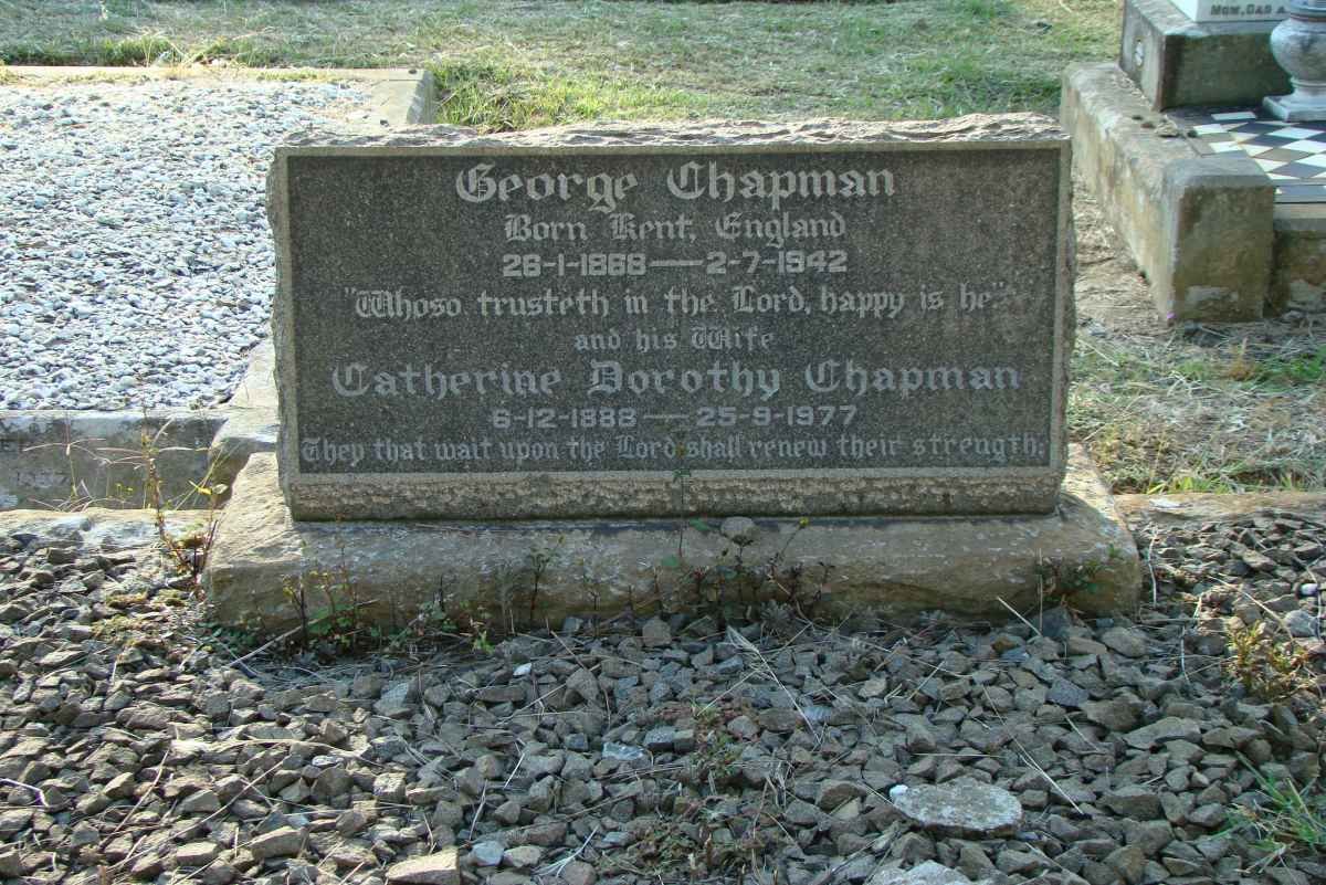 CHAPMAN George 1868-1942 &amp; Catherine Dorothy 1888-1977