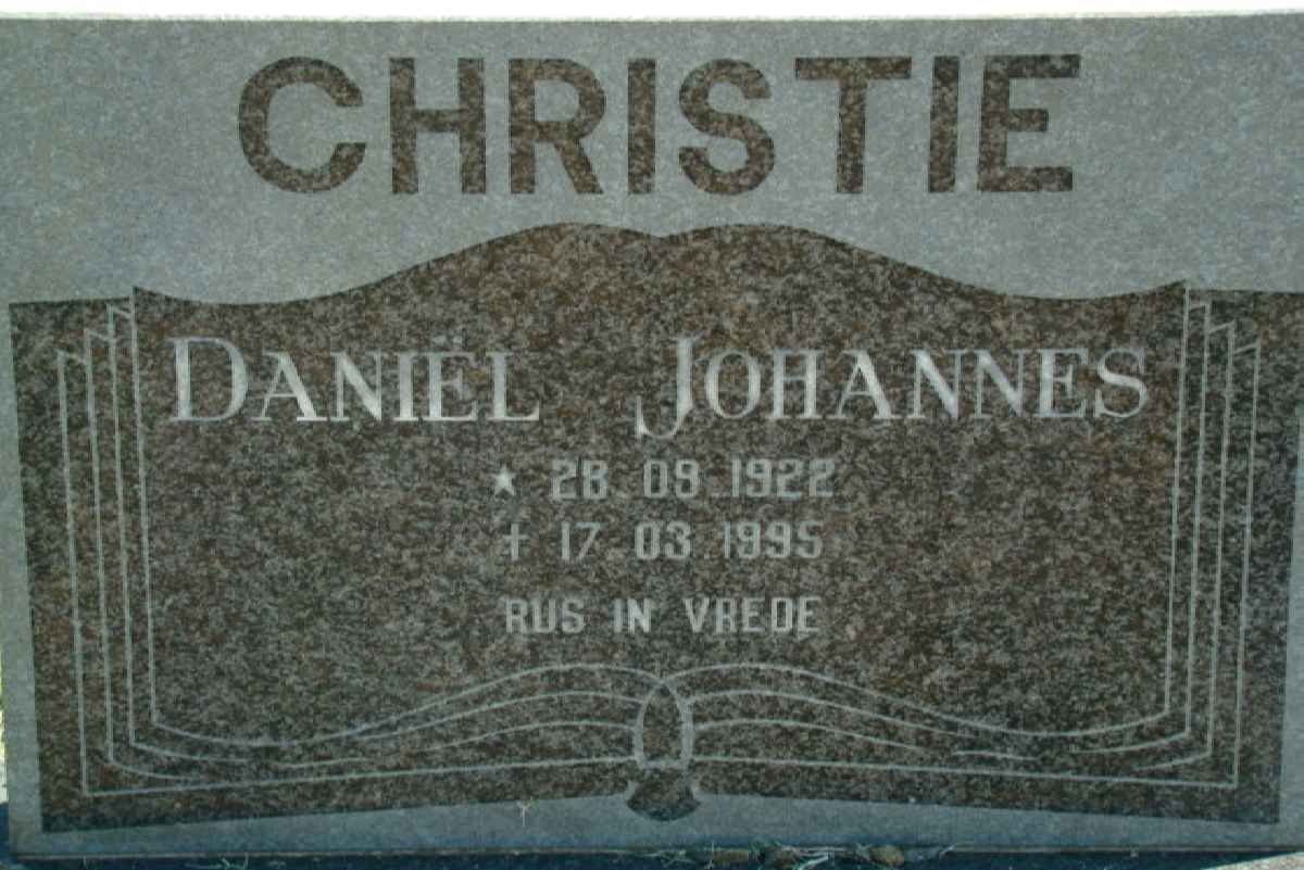 CHRISTIE Daniel Johannes 1922-1995