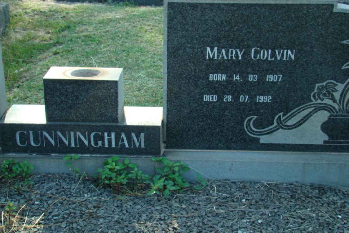 CUNNINGHAM Mary Colvin 1907-1992