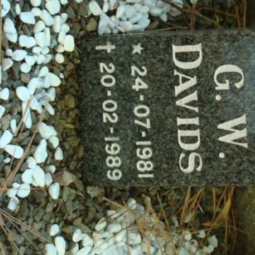 DAVIDS G.W. 1981-1989