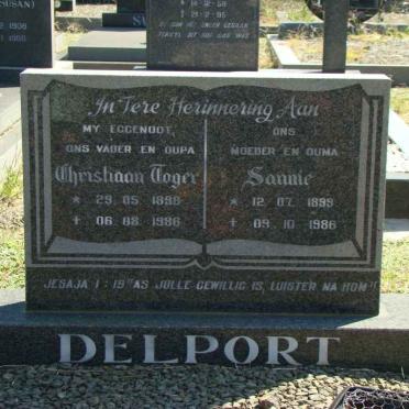 DELPORT Christiaan Toger 1898-1986 &amp; Sannie 1899-1986